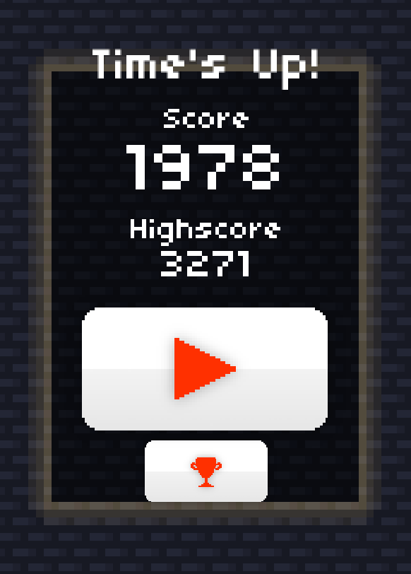 Dungeon Clicker Game Over
